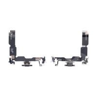 Шлейф для iPhone 15 Plus (A3094) на системный разъем/микрофон Черный - Премиум