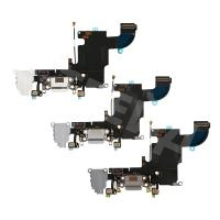 Шлейф для iPhone 6S на системный разъем/разъем гарнитуры/микрофон Серый