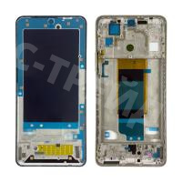 Рамка дисплея для Xiaomi Poco F4 (22021211RG) Серебро (возможен дефект ЛКП)