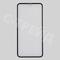 Защитное стекло "Оптима" для iPhone Xr/11 Черный (Закалённое, полное покрытие)
