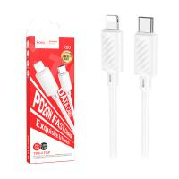 Кабель Type-C - Lightning Hoco X88 (3A, 20W, PD) Белый