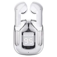 Беспроводные наушники Bluetooth Acefast T6 (TWS, вакуумные, с дисплеем, ENC шумоподавление) Серый