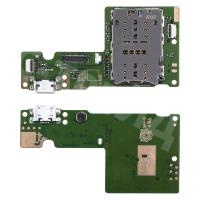 Шлейф для Lenovo Tab M10 (TB-X505X) плата системный разъем/разъем SIM/микрофон