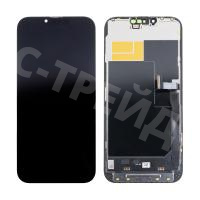 Дисплей для iPhone 13 Pro Max (A2645) в сборе с тачскрином Черный - (Soft OLED, Full HD, 120 Гц) (с верификацией)