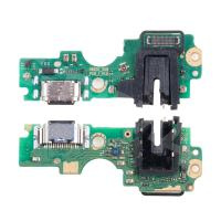 Шлейф для Infinix Hot 20 4G (X6826B) плата на системный разъем/разъем гарнитуры/микрофон - Премиум