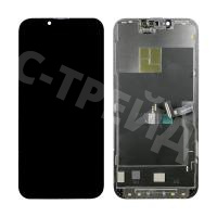 Дисплей для iPhone 13 Pro (A2640) в сборе с тачскрином Черный - DD (Soft OLED, Full HD, 120 Гц) (площадка под IC)