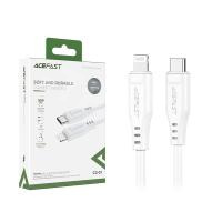 Кабель Type-C - Lightning Acefast C3-01 (3A, 30W, PD, MFI, 1.2 м) Белый