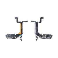 Шлейф для iPhone 14 Pro Max (A2895) на системный разъем/микрофон Черный - Премиум