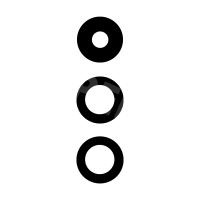 Стекло камеры для Samsung Galaxy A05s (A057F) (комплект 3 шт.) Черный