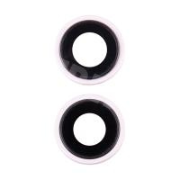 Стекло камеры для iPhone 15/15 Plus (комплект 2 шт.) Розовый