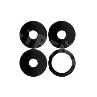 Стекло камеры для Realme 8 4G/8 Pro (RMX3085/RMX3081) (комплект 4 шт.) Черный