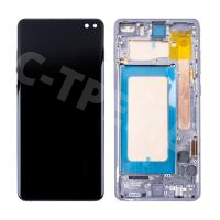 Дисплей для Samsung Galaxy S10+ (G975F) модуль с рамкой Черный - (In-Cell)