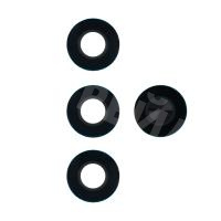 Стекло камеры для Huawei Honor X8c (ABR-LX1) (комплект 4 шт.) Черный