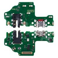 Шлейф для Huawei Honor 9X Lite (JSN-L21) плата на системный разъем/разъем гарнитуры/микрофон
