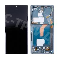 Дисплей для Samsung Galaxy S22 Ultra (S908B/S9080) модуль с рамкой Зеленый - (OLED)