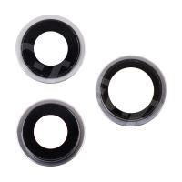 Стекло камеры для iPhone 15 Pro Max (комплект 3 шт.) Белый