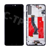 Дисплей для Huawei P20 Pro (CLT-L29) модуль с рамкой Черный - (OLED)