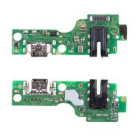 Шлейф для Tecno Spark Go 2 (KM4) плата на системный разъем/разъем гарнитуры/микрофон - Премиум