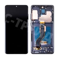 Дисплей для Samsung Galaxy S20+ (G985F) модуль с рамкой Черный - (OLED) (Full Size)