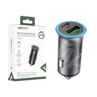 Автомобильное зарядное устройство USB/Type-C Acefast B16 (95W, QC3.0, PD, 1Type-C, 1USB) Серый