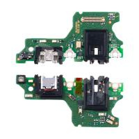 Шлейф для Huawei P40 Lite E (ART-L29) плата на системный разъем/разъем гарнитуры/микрофон - Премиум