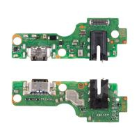 Шлейф для Tecno Spark 40C (KM4k) плата на системный разъем/разъем гарнитуры/микрофон - Премиум