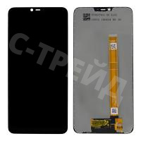 Дисплей для OPPO A3s/A5 (CPH1803/CPH1809) в сборе с тачскрином Черный - Оптима