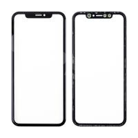 Стекло для переклейки iPhone Xr с OCA пленкой + рамка Черный - OR (Mitsubishi)