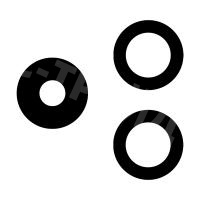 Стекло камеры для Samsung Galaxy S24 FE (S721B) (комплект 3 шт.) Черный