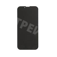 Защитное стекло "Антишпион" для iPhone 13 Pro Max/14 Plus Черный (Закалённое, полное покрытие)