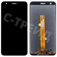 Дисплей для Itel A27 (A551L) в сборе с тачскрином Черный - Оптима