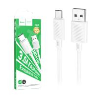 Кабель USB - Type-C Hoco X88 (3A) Белый