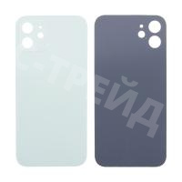 Задняя крышка для iPhone 12 (A2403) Зеленый (стекло, узкий вырез под камеру, логотип) - Премиум