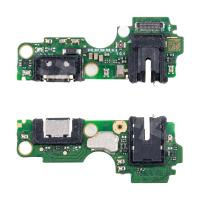 Шлейф для Tecno Spark 20C (BG7n) плата на системный разъем/разъем гарнитуры/микрофон - Премиум