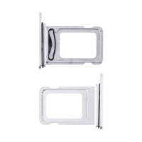 Держатель SIM для iPhone 15 Pro/15 Pro Max (2 Sim) (A3102/A3106) Белый