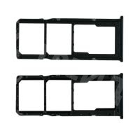 Держатель SIM для Samsung Galaxy A21s (A217F) Черный