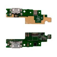 Шлейф для Xiaomi Redmi 4X (MAG138) плата на системный разъем/микрофон - Премиум