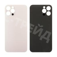 Задняя крышка для iPhone 12 Pro (A2407) Золото (стекло, широкий вырез под камеру, логотип)