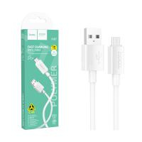 Кабель USB - MicroUSB Hoco X107 (2.4A) Белый