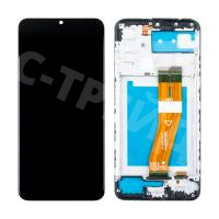 Дисплей для Samsung Galaxy A03s (A037F) модуль c рамкой Черный - OR Ref. (SP) (GH81-21233A) (163 мм)