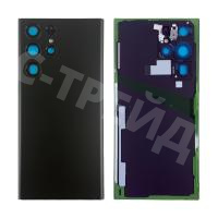Задняя крышка для Samsung Galaxy S22 Ultra (S908B) Черный - OR