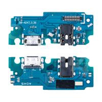 Шлейф для Samsung Galaxy A04s (A047F) плата системный разъем/разъем гарнитуры/микрофон