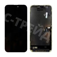 Дисплей для iPhone 16 Pro Max (A3296) в сборе с тачскрином Черный - (Soft OLED, Full HD, 120 Гц) (с верификацией = с привязкой без ошибки)