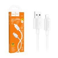 Кабель USB - Lightning Hoco X107 (2.4А) Белый