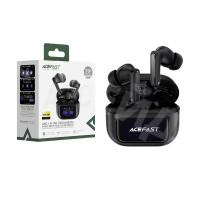 Беспроводные наушники Bluetooth Acefast W6 (TWS, вакуумные, с диплеем, активное шумоподавление) Черный