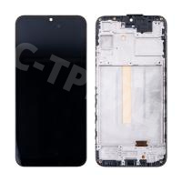 Дисплей для Samsung Galaxy A25 5G (A256E) модуль с рамкой Черный - (OLED) (Small Size)