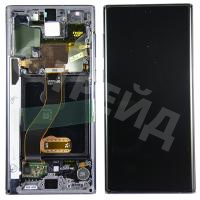 Дисплей для Samsung Galaxy Note 10 (N970F/N971F) модуль с рамкой Черный - OR (SP)