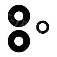 Стекло камеры для Realme C35 (RMX3511) (комплект 3 шт.) Черный