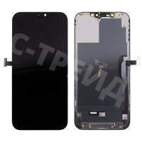 Дисплей для iPhone 12 Pro Max (A2411) в сборе с тачскрином Черный - (Hard OLED) Стандарт