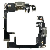 Шлейф для iPhone 11 Pro (A2215) на системный разъем/микрофон Белый